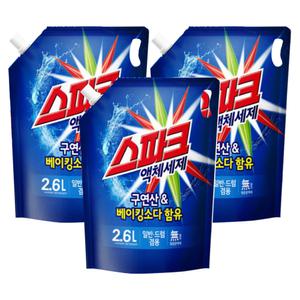 스파크 세탁세제 2.6L 리필 3개