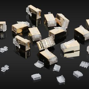 금도금 CAT7 RJ45단자 100P 10기가 카테고리7 랜선커넥터