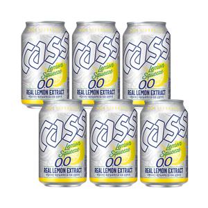 카스 레몬스퀴즈 0.0 논알콜 330ml 6캔 맥주맛 탄산음료 비알콜