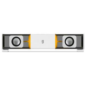 지클릭커 슈퍼히어로 G-SHOT 트랜스 RGB 페어런트 우퍼 컴퓨터 사운드바 화이트