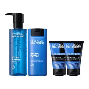 로레알파리 맨 엑스퍼트 이드라파워 쿨링 올인원 120ml + 수분 올인원 50ml +아쿠아 클렌징 폼 50ml 2개