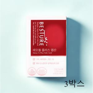베스처 헤모철 플러스 엽산 3박스 하루 한알 간편 건강케어