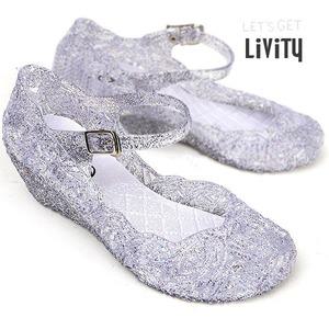 V2 dmshoe 수량한정 5cm 웨지굽 여성용 벨트망사 펄장식 젤리슈즈 오픈단화 아쿠아슈즈 샌들 슬리퍼 L2299