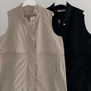 사파리 하이넥 빅사이즈미시옷 롱조끼 206G852S 빅사이즈 여성 마담옷