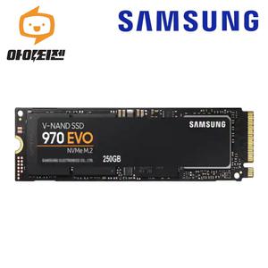 하드디스크 SSD M.2 NVME 2280 내장 250GB 삼성 EVO 970
