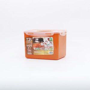 누름판 포함한 황토김치통 장아찌통 누름이 김치통 7.2L