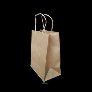 트위스트 손잡이 크라프트 봉투 22X27cm 폭12cm 20매 포장 쇼핑 지 백 종이 옷