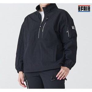 [스프리스]스프리스 여성 방수 지퍼 아노락 점퍼 블랙