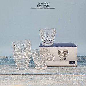 [빌레로이앤보흐]보스톤 숏글라스 투명 4P세트 (소수잔크기)