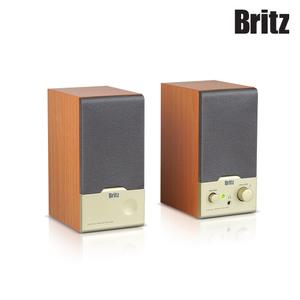 브리츠 BR-1000A CUVE 2채널 스피커 엔틱 우드 스피커