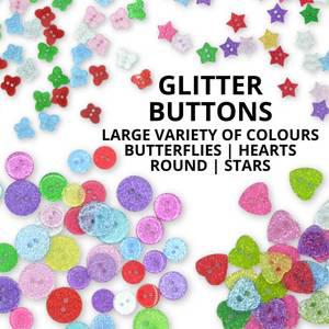 50pcs DIY 수 지 하트 스타 스파클링 반짝이 단추 의류 바느질 스크랩북 Cardmaking 2 구멍 공예 Embellish