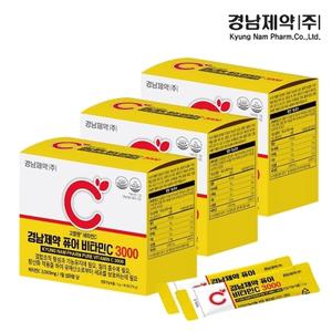 경남 비타민C 3000 3box 9개월분 (박스당 3g x 90포) / 메가