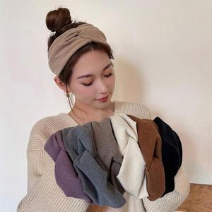 여성 꼬임 심플반다나 헤어 1P 패브릭 패션 머리띠