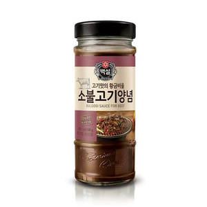 CJ 백설 소불고기양념 500g 4근용 양념장 간편