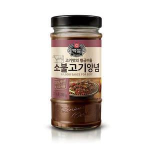 CJ 백설 소불고기양념 290g 2근용 양념장 간편