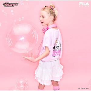 [롯데백화점]휠라 키즈 휠라키즈 X 파워퍼프걸 콜라보 포켓 루즈핏 티셔츠-FK2RSG2P01F