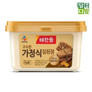 해찬들 구수한 가정식 집된장 3.15kg/전통/조선/찌개/맛있는된장/고깃집/구수한집/된장찌개일본/국산