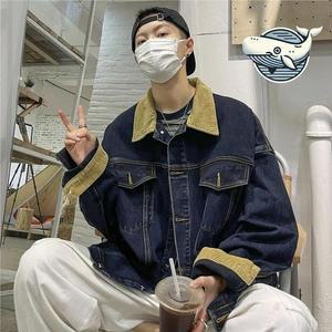 [라일리] Rly 남성 청재킷 골덴포인트 데님자켓 와이드핏
