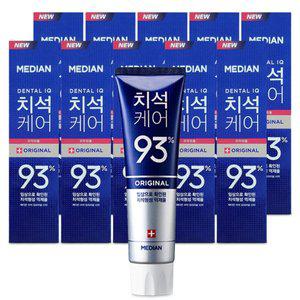 [기타]메디안 치석 케어 93% 오리지널 치약 120g x 12개