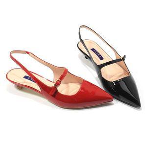 [갤러리아] 세라 백화점전용 여성 수제화 에나멜 슬링백힐 S24G013 컬러 2종 3CM