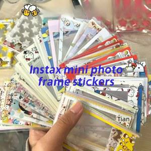 인스탁스 사진 프레임 스티커, 테두리 후지필름 미니 12, 11, 9, 8, 70, 40, 25, 90, liplay, evo 카메라용, 100