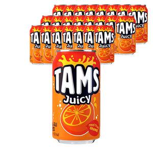 롯데 탐스 쥬시 오렌지 355ml X 24캔 1박스 환타