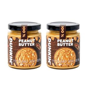 던킨 고소한 땅콩 백프로 피넛버터 크런치 200g X2개