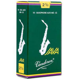 Vandoren JAVA 알토 색소폰 리드 10개들이 상자 강도 2.0 2.5 3.0 3.5