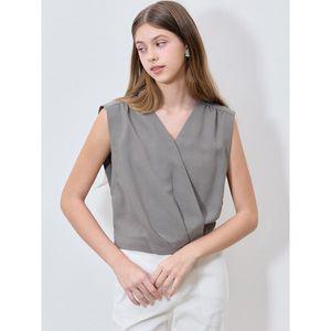 [쉬즈미스]품격있는 랩 슬리브리스 블라우스 택가격 168000원 _P393336006