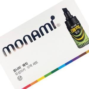 모나미 병매직 매직세트 세트 유성마카 12색 POP용 모나미병매직 유성매직 사각닙 피오피용