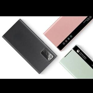 갤럭시 노트 20용 미러 스마트 뷰 케이스 삼성 호환용 Note20 Ultra 5G 플립 커버 EF-ZN985용 프리 응답