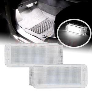 차량용 전등 2Pcs LED 트렁크 카고 램프 Footwell Under Door 글러브 박스 라이트 푸조 3008 206 208 307 2