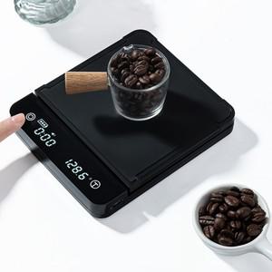 전자 커피 규모 3kg 0.1g 타이머 디지털 LCD 주방 저울 음식 균형 무게를위한 액세서리