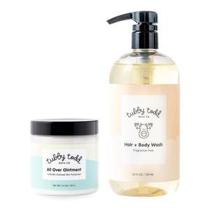 TUBBY TODD's Baby Body Wash  All Over Ointment Eczema Set - Gentle, Hypoallergenic Skincare for New