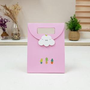 ABM손잡이종이쇼핑백핑크구름소10개(12.5x6x16.5cm)선물포장케이스 가방 종이백 봉투 용가방
