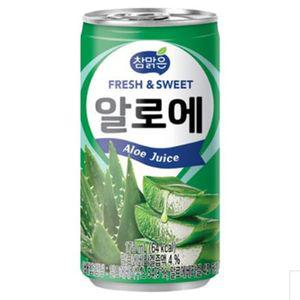 VCM 참맑은 알로에 175ml 30캔후식음료수 달콤한 업소 박스