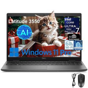 Dell Latitude 3550 15 15.6인치 FHD 노트북 컴퓨터 인텔 12코어 울트라 7 155U (비트 i7-1355U) 64GB DDR5