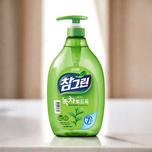 베르 주방세제 참그린 녹차 500g 3개입대용량 업소용 친환경 퐁퐁 펌프 500 리필 청소 퍼실