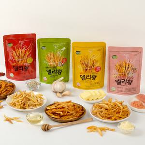[바다소리]단백질 스낵 델리황 4봉구성(오리지널,매운맛,버터맛,명란구이)