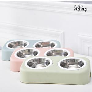 강아지 고양이 밥그릇 물그릇 스텐식기 (2구)