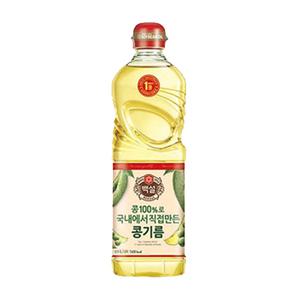 백설 식용유 콩기름 900ml x 1개