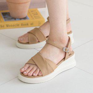 [분홍코끼리] 구름경량창) 뮤직 웨지샌들(5cm)