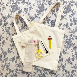 오하우 무지에코백 만들기 키트 DIY 동영상 패브릭마카 포함 스몰 미듐