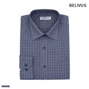 [빌리버스]남자 와이셔츠 BSV074 체크 일반핏 캐주얼 정장 남방 남자패션