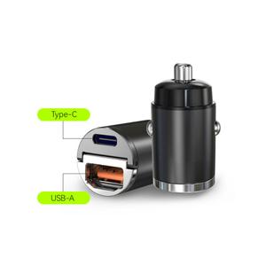 라온 45W 2포트 USB Type-C PD PPS 퀵차지 초고속 듀얼 스마트폰 차량용 충전기