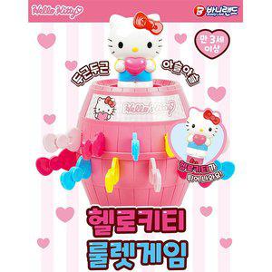 [신세계몰]헬로키티 룰렛게임 복불복 보드게임 해적룰렛 통아저씨 벌칙 가족놀이 캠핑 산리오 이벤트 파티