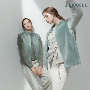 리오벨 헤링본 블루종 리버시블 베스트