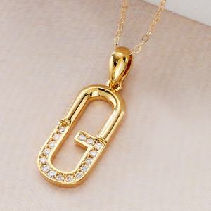 14K 18K 목걸이 45cm 지엔느 여성 패션 핑크골드 금목걸이