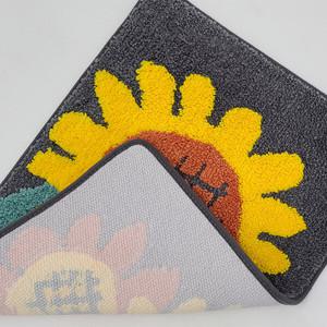 뽀송뽀송 해바라기 욕실 주방매트 반달 40x63cm