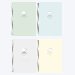 펜피아 2500 칸이 넓은 노트 스프링 공책 1권